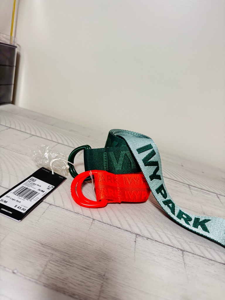 Ivy Park Green And Red Branded Strap Keyring